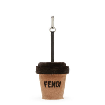 FENDI ファーチャーム 新品 即発 FENDI モンスター ファー バッグチャーム キーホルダー 黄