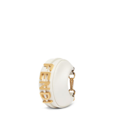 Nano Fendigraphy - White leather charm | Fendi