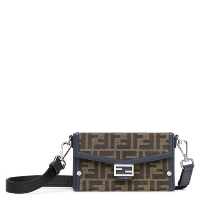 Shop FENDI Baguette soft trunk phone pouch (7AS139AFBVF1MLW) by label'sshop