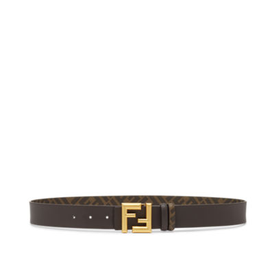 ベルト FENDI BEIGE LEATHER FF REVERSIBLE BELT FF Belt Leather Beige | Fendi