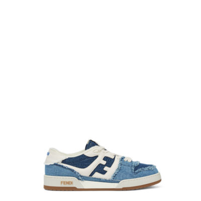 Fendi Match Denim Sneakers in Blue for Men