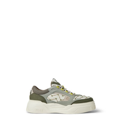 スニーカー FENDI FW25 Sneakers & Slip-On (7E1572 ALIRF0RWQ) Fendi Force sneakers Leather Green | Fendi