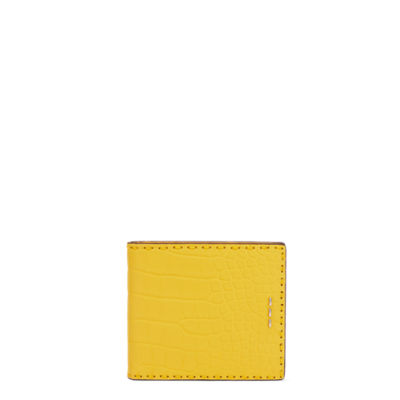 Fendi Bifold Wallet Black/yellow Nib