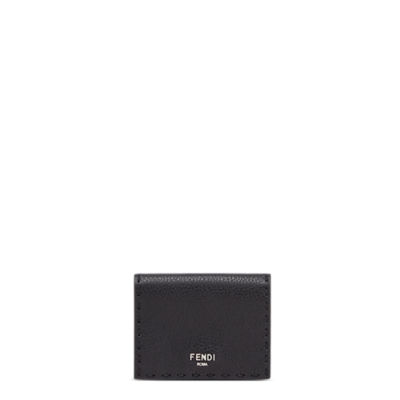 セレリア ウォレット - ブラックレザー 三つ折り財布 | Fendi