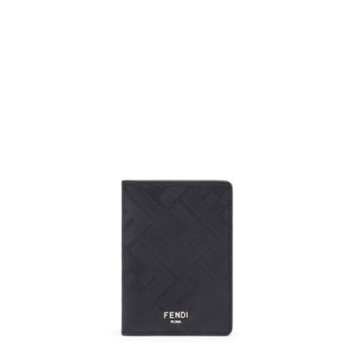 フェンディ シャドー カードケース - ブラックレザー カードケース 