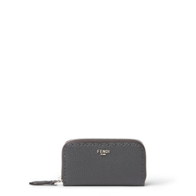 Selleria Zipper-Around Mini - Gray | FENDI US