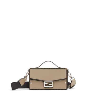 Fendi - Soft Trunk FF Fabric Baguette Brown