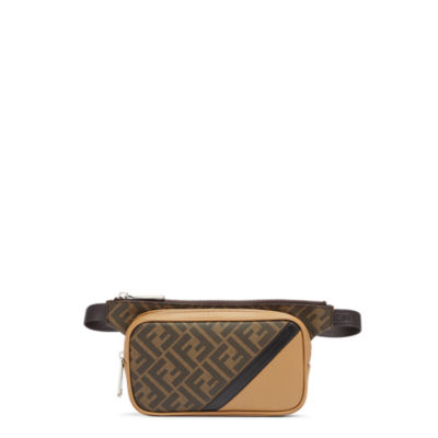 Fendi brown shop leather belt bag