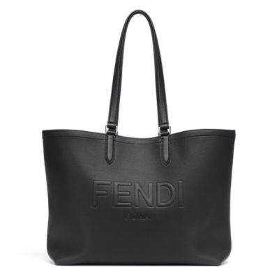 FENDI ROMA レザー トートバッグ - ブラックレザー バッグ | Fendi