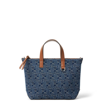 FENDI ♪ サマートートバッグ ブルーデニム調FFジャカード サマートートバッグ ファブリック ブルー | Fendi