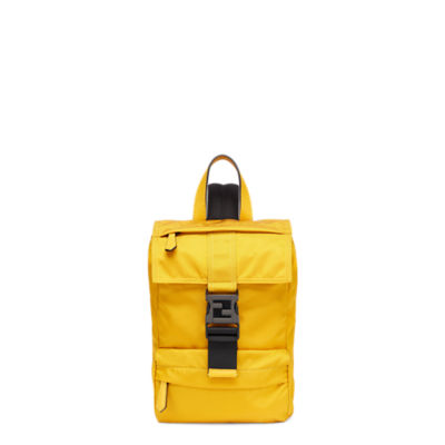 Small Fendiness Backpack - Yellow nylon backpack | Fendi