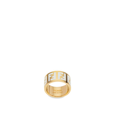 Fendi ring deals black and gold