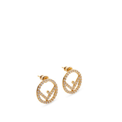 F is fendi earrings Fendi Silver in Metal - 28546267