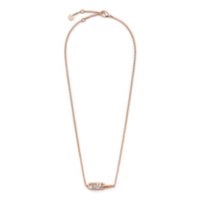 オーロック ネックレス ローズゴールド仕上げ ピンク | Fendi