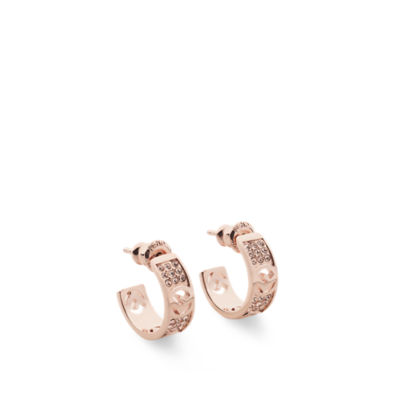 Original Fendi Rose Gold Hoops Earrings 