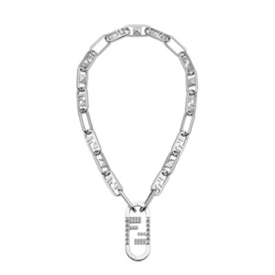 Fendi O'Lock Necklace - Silver-colored necklace