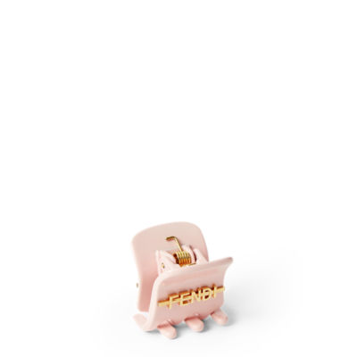 Fendigraphy hair clip - Pink | FENDI US