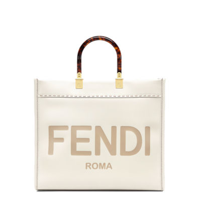 Fendi Sunshine Shopper in Vanilla With 2 Strap Choices (Medium)