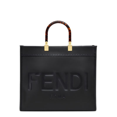 フェンディ サンシャイン ミディアム - ブラックレザー ショッパー | Fendi