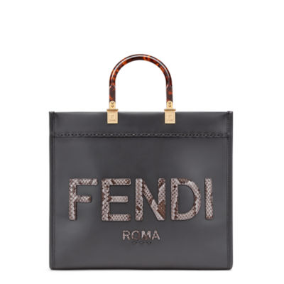 FENDI BRA & BRIEFS SET - GenesinlifeShops HK - Beige 'Sunshine Medium'  shopper bag Fendi