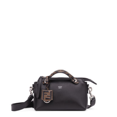 By The Way Mini - Small black leather Boston bag