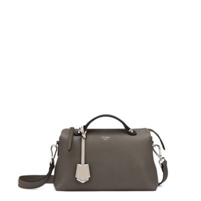 By The Way Medium - Brown leather Boston bag | Fendi