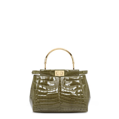 FENDI 25SS PEEKABOO MINI レッドカーフスキン 編み込みバッグ Peekaboo Mini Leather Red | Fendi