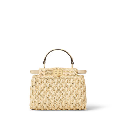 FENDI 24WINTER Peekaboo Soft セレリア ベージュスモールバッグ Selleria Peekaboo Soft Small Cuoio Romano leather Beige | Fendi