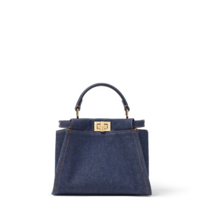 ピーカブー ミニ ファブリック ブルー | Fendi