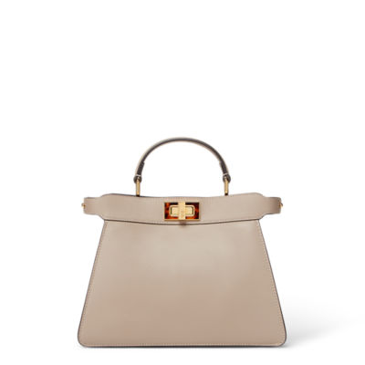 Fendi peekaboo mini dove grey sale