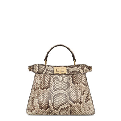 ショルダーバッグ・ポシェット FENDI Peekaboo ISeeU Small Peekaboo Iseeu Mini Leather Black | Fendi