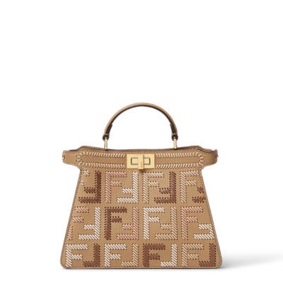ハンドバッグ FENDI Sac Peekaboo ISeeU Peekaboo ISeeU Petite Precious skin Gray | Fendi