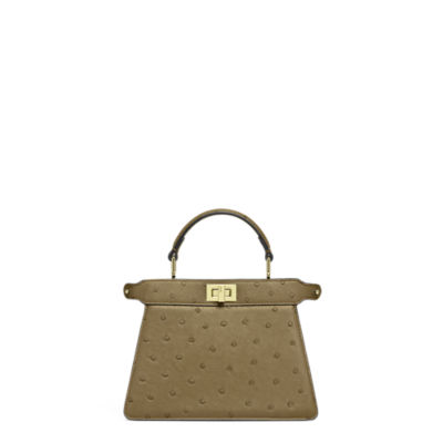 ハンドバッグ FENDI 'Peekaboo ISeeU Small' handbag Brown Peekaboo Mini Leather Brown | Fendi