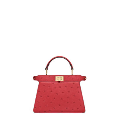 23FW【FENDI】ピーカブーISeeUプチ レザー クリスタルFFモチーフ フェンディ ピーカブー ISeeU プチ クリスタルFFバッグ スーパー