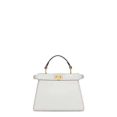 White fendi store peekaboo bag