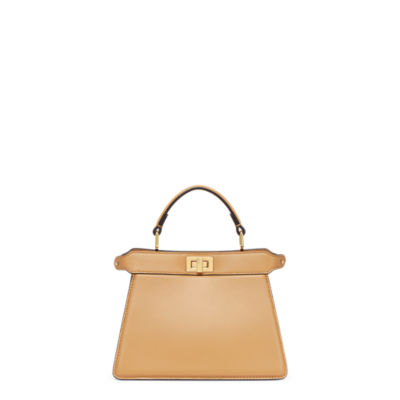 Peekaboo Mini - Beige leather bag