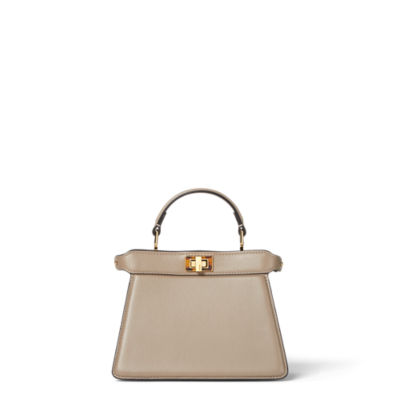 Peekaboo ISeeU Petite - Dove grey calfskin bag | Fendi