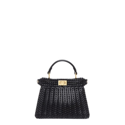 FENDI 24SS PEEKABOO ISeeU Petite インターレース レザーバッグ Peekaboo ISeeU Petite Fine leathers Blue | Fendi