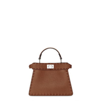 ハンドバッグ FENDI 'Peekaboo ISeeU Small' handbag Brown Peekaboo Mini Leather Brown | Fendi