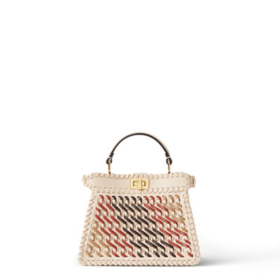 【関税込み】fendi PEEKABOO ISEEU SMALL' HANDBAG Peekaboo ISeeU Small Leather Beige | Fendi