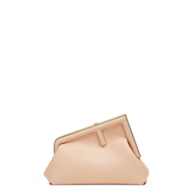 Fendi First Small Beige Leather Bag