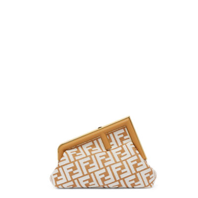 FENDI Vintage Zucchino Monogram Pochette Mini Bag Gold Cotton -  UK