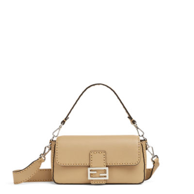 FENDI CREAM BEIGE LEATHER BAGUETTE