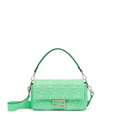 Baguette - Mint green nappa leather bag, Fendi