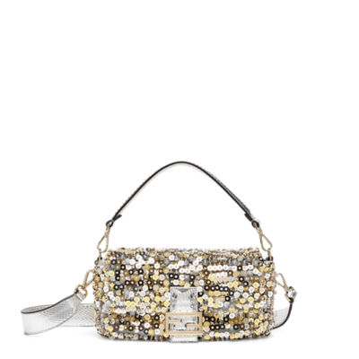 【関税&送料込】Fendi Decorazioni In Paillettes Bianco Sporc Baguette Sequins or crystals White | Fendi