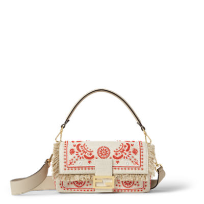 【関税&送料込】Fendi Decorazioni In Paillettes Bianco Sporc Baguette Sequins or crystals White | Fendi