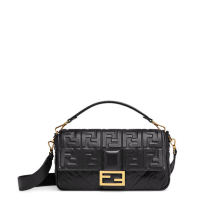 Baguette Large - Black leather bag