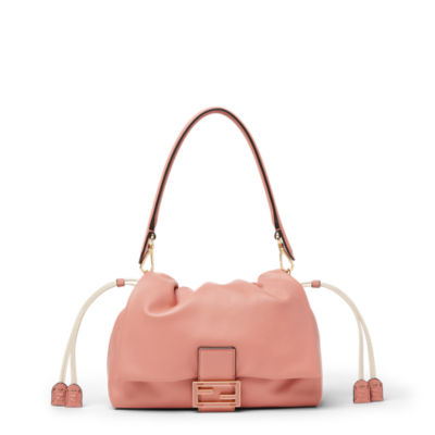 Mamma Baguette Medium Leather Pink | Fendi