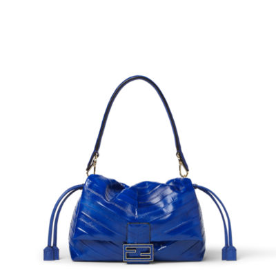 Mamma Baguette Medium - Blue | FENDI International