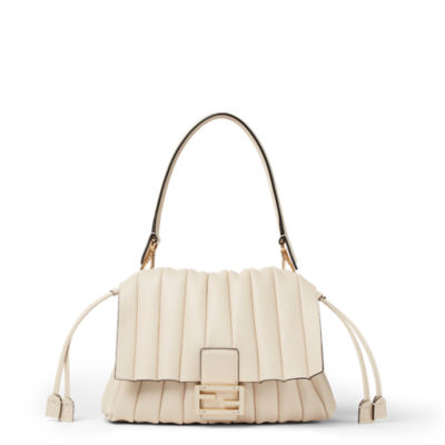 【レア◎極美品】Fendi THE BAGUETTE ホワイトショルダーバッグ バゲット チェーン ミディ ホワイト 白[8BR793AH9CF15AO